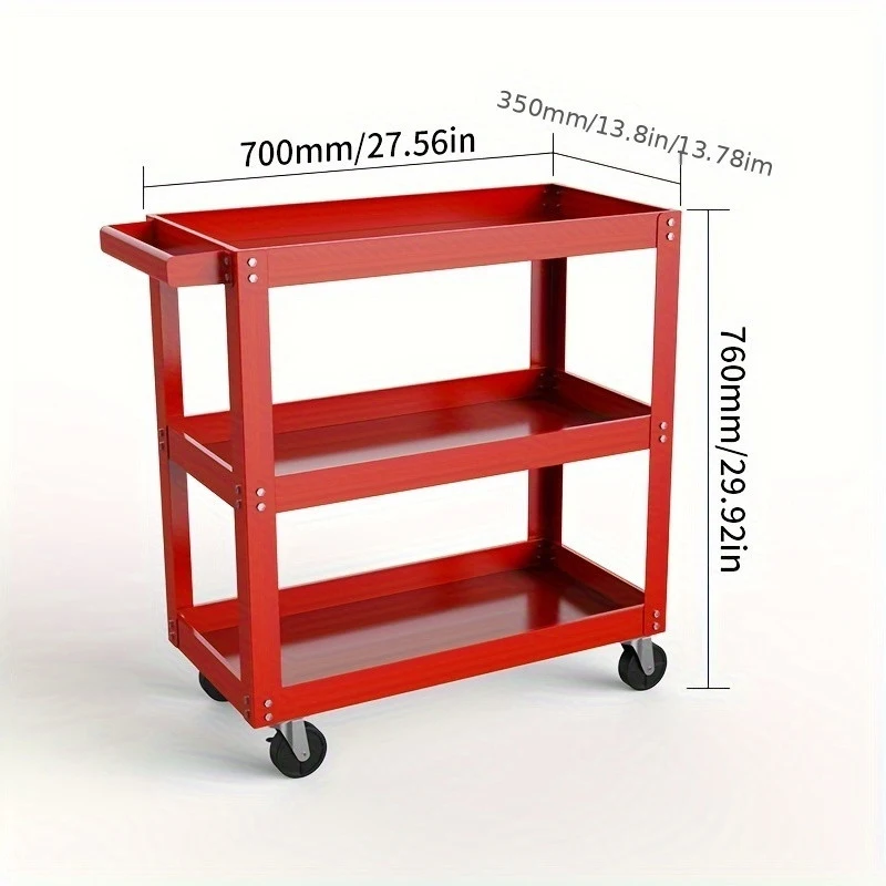 다층 정리대, 고하중 금속 철제 공구 선반, 보관 공구 카트, 범용 바퀴, 가정용 랙