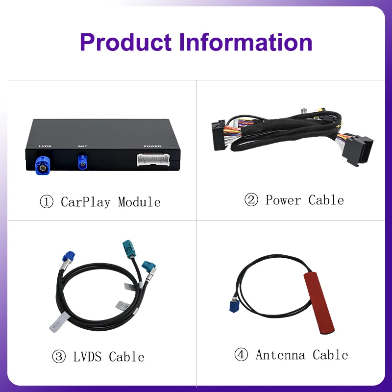 BONROAD Carplay اللاسلكي لأودي A1 Q3 2013-2018 مع Android Auto AirPlay Mirror Link Bluetooth GPS