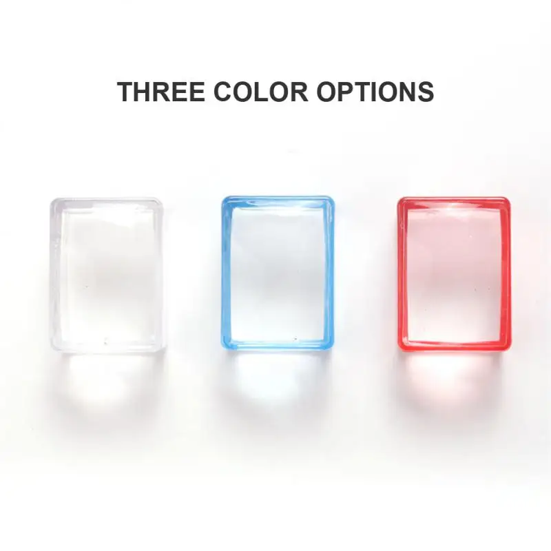 Nail Art Stamp Scraper Transparent Red Blue Silicone Manicure Plate Stamp MoldSilicone Stamp Mold Template Nail Art Tool