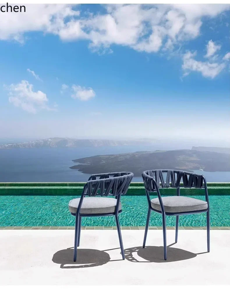 DSA  Rock Slab Dining Table Garden Table and Chairs Waterproof Sunproof
