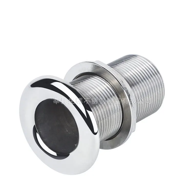 

Full silk water outlet, marine accessories, yacht hardware, drainage plug sewage drain 316 stainless steel hardware