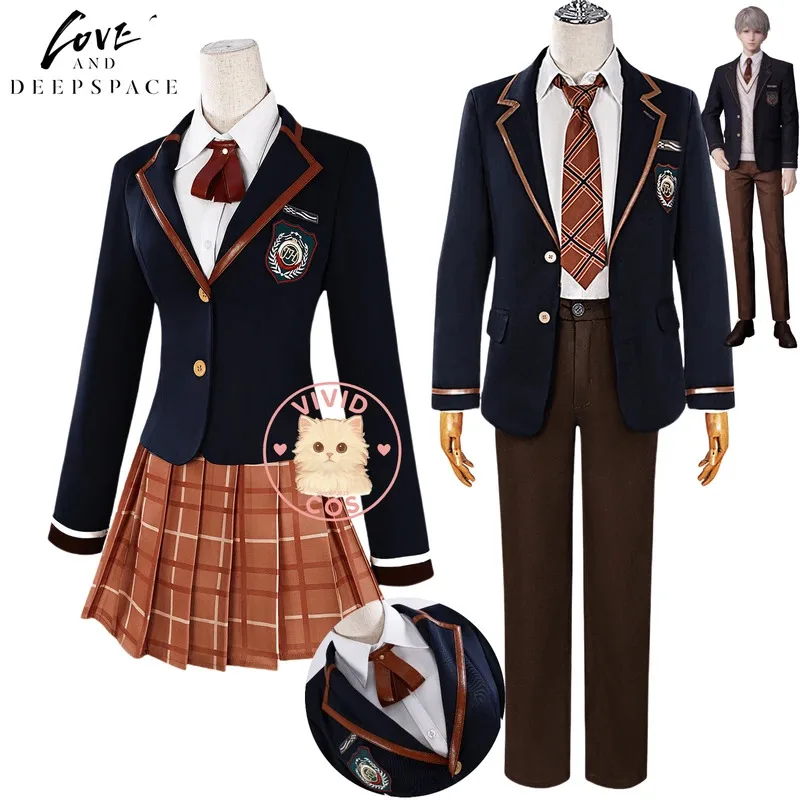 

Game Love and Deepspace Cosplay Costume Newly Rafayel Sylus Li Shen Role Playing High Quality School Uniform for Adult Men Women