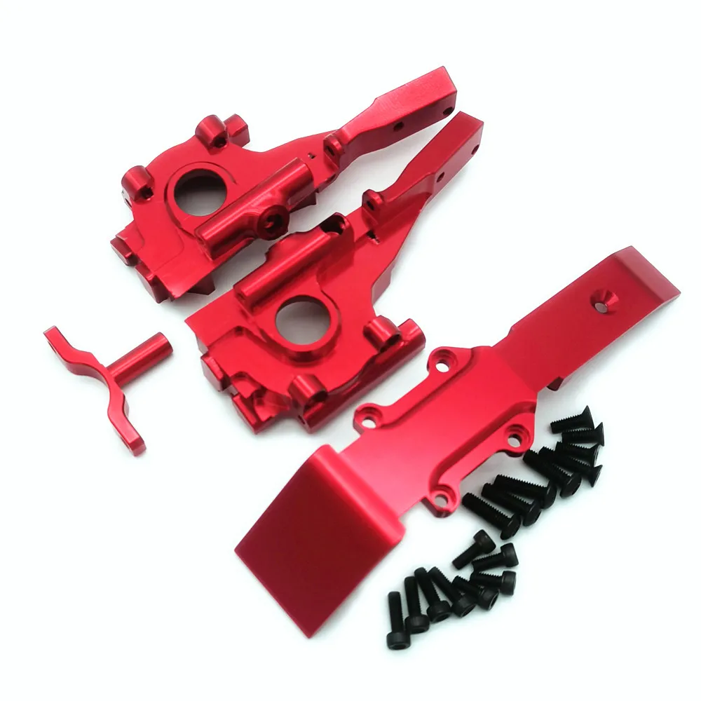 Aluminum Front Bulkhead Gear Box and Skidplate for Traxxas 1/16 Mini E-Revo Slash Summit 7030X 7043 7037