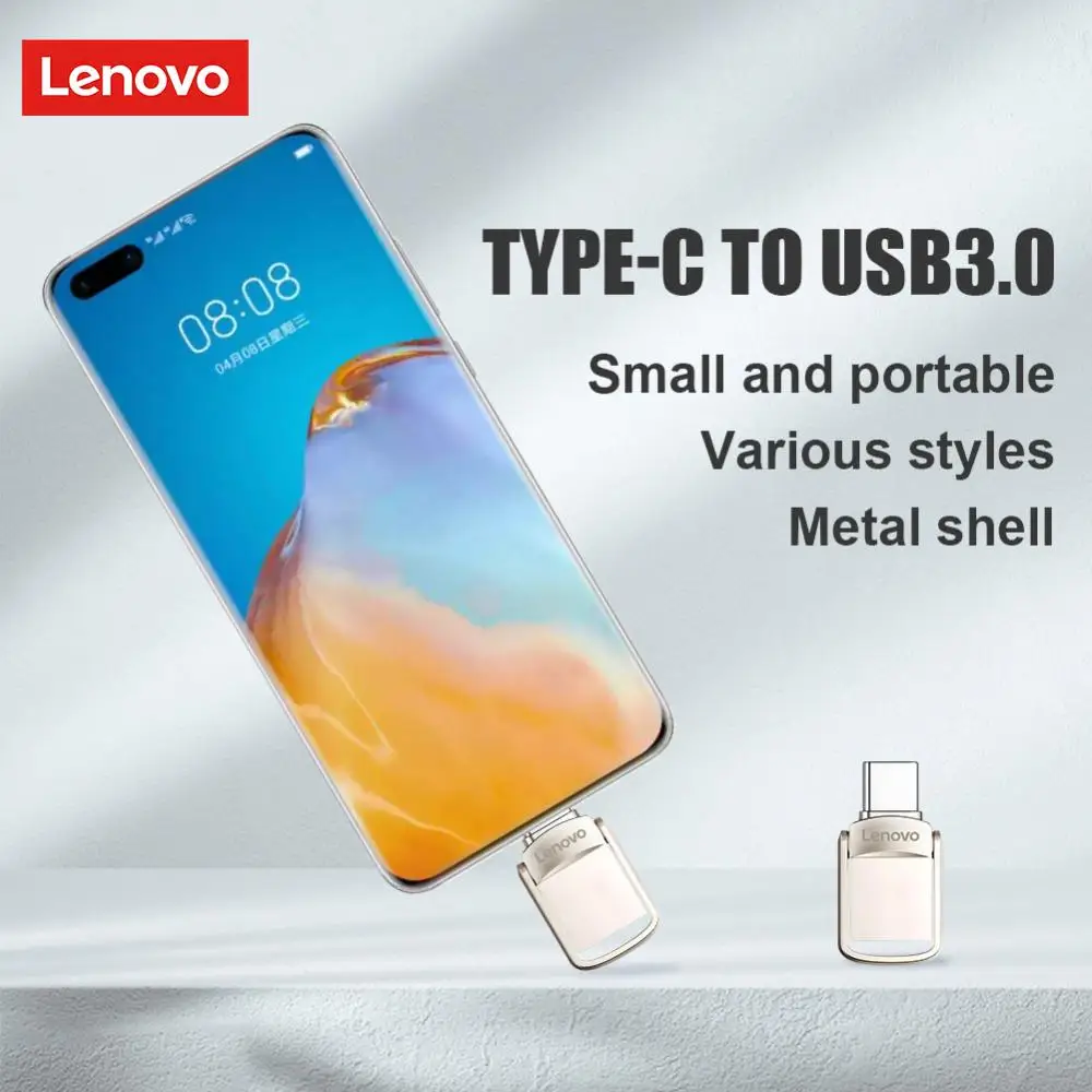 Lenovo 2TB U Disk 1TB USB 3.2 Type-C Interfejs Szybki pendrive Telefon komórkowy Komputer Wzajemna transmisja Przenośna pamięć USB