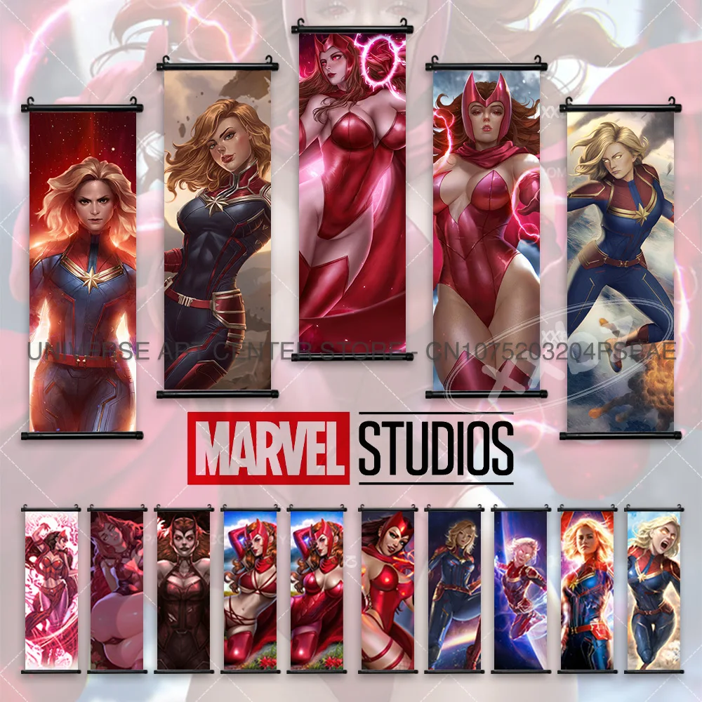 

Scarlet Witch Poster Latest Anime Home Decor Ms. Marvel Hanging Painting Canvas Wall Artwork Movie Sexy Woman Scrolls Picture