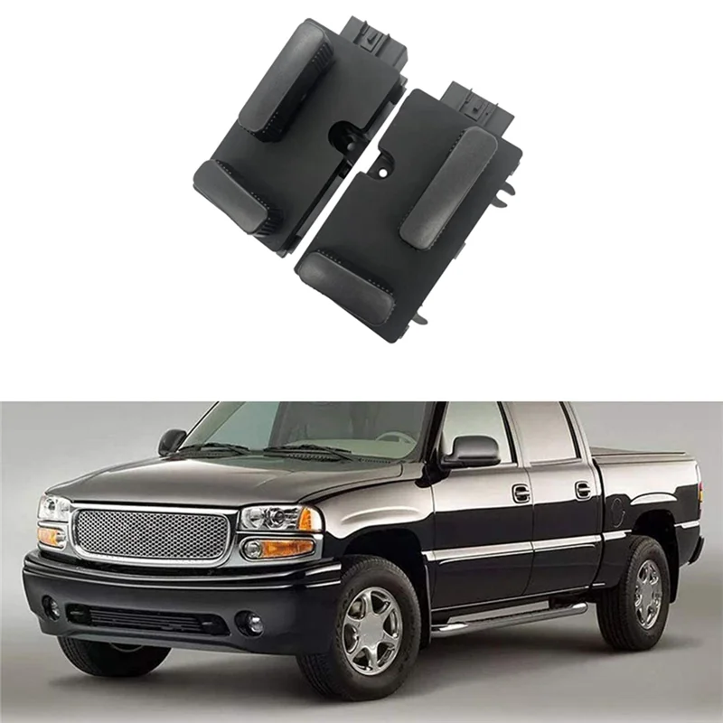 

BEDW-1 пара автомобильных сидений, регулируемый переключатель управления 12450166 12450254 для Cadillac Chevy GMC Yukon Sierra 1500 2500 3500 Hummer