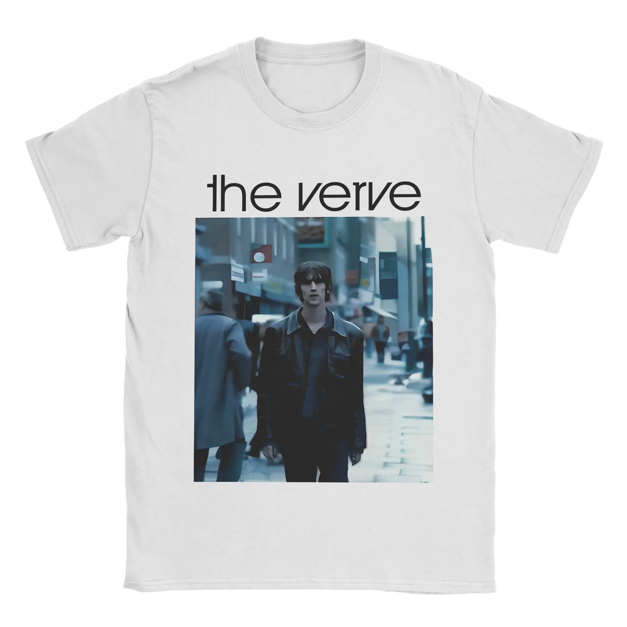 مطبوعة Bittersweet تي شيرت الرجال القطن قصير الأكمام Verve O-Oasis Rock س الرقبة الصيف بلايز القمصان #1