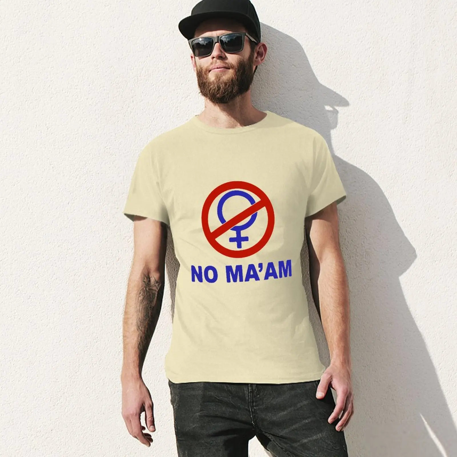 NO MA'AM Funny Bundy Joke Parody Party T Shirt  Fun T-Shirts O-Neck Vintage Tshirt Beach Men Design Tees Plus Size