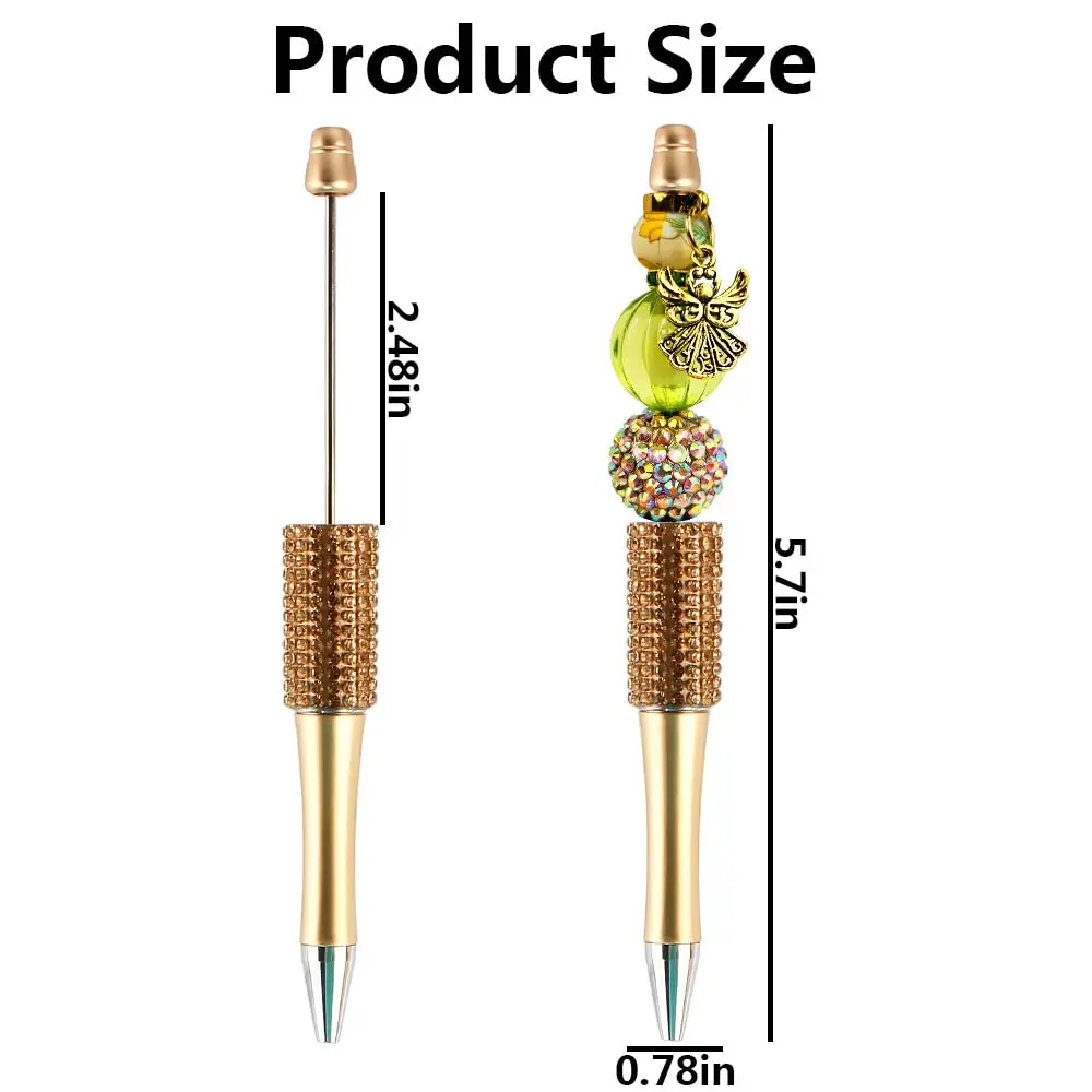 26 шт., шариковая ручка с бусинами и стразами