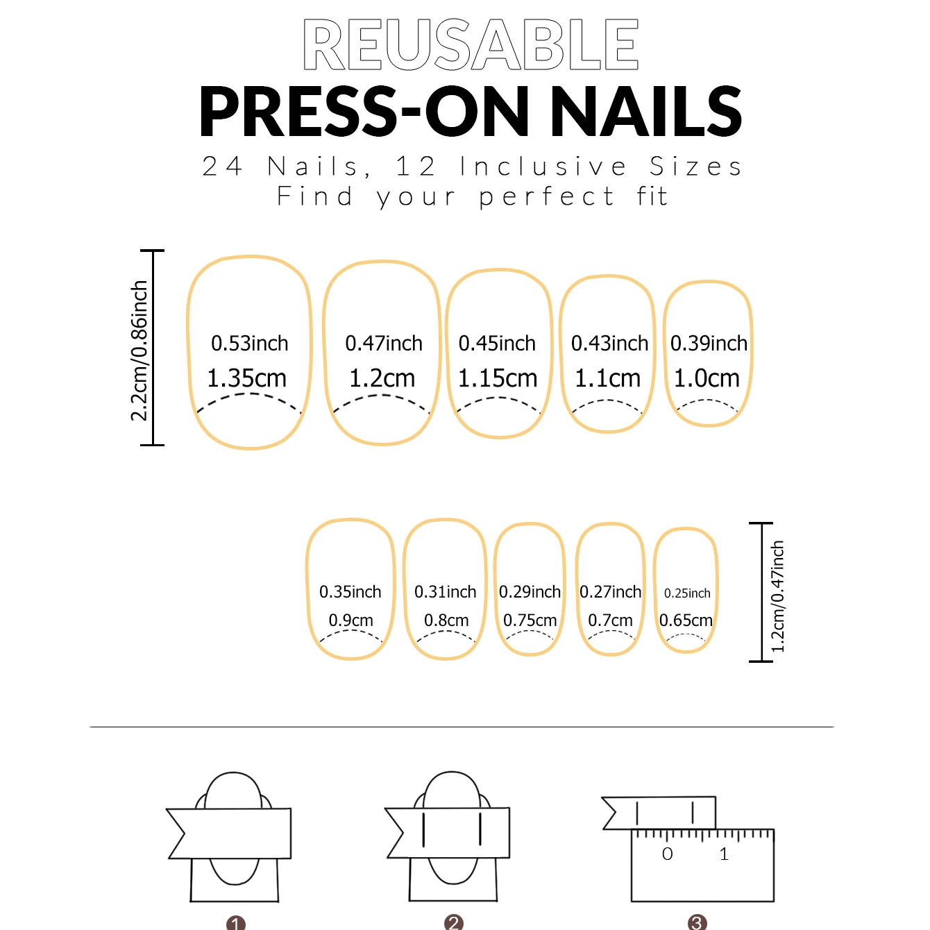 24PCS rode persnagel, korte ovale nagel, herfst nepnagel met nagellijm, perfecte pasvorm, herbruikbare nagel