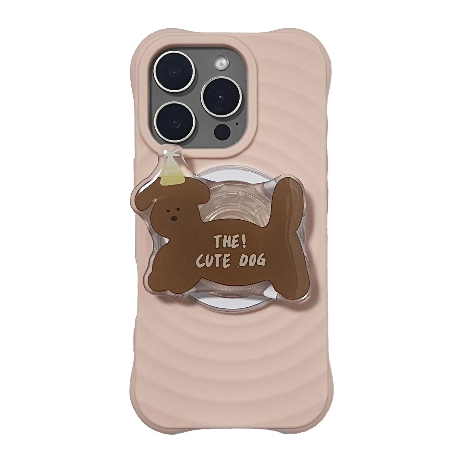 

Милый питомец Коричневая собака носит шляпу, держатель для телефона Griptok, поддержка iPhone 17, чехол Samsung, ручка Tok, розетка, кронштейн, подарок для девушки