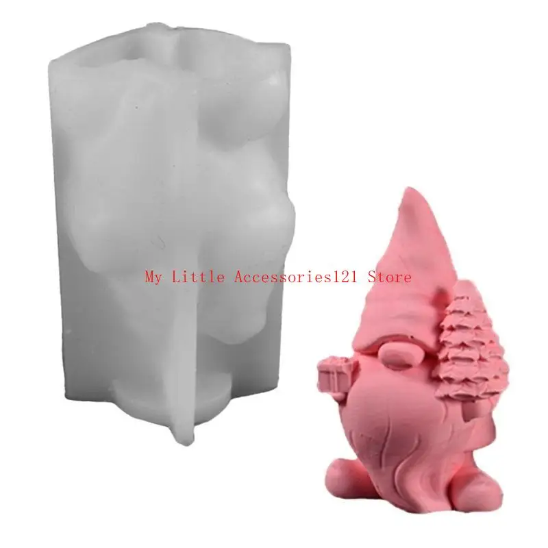 

Гипсовая форма, силиконовая форма для свечей Санта-Клауса, художественные формы для украшения дома