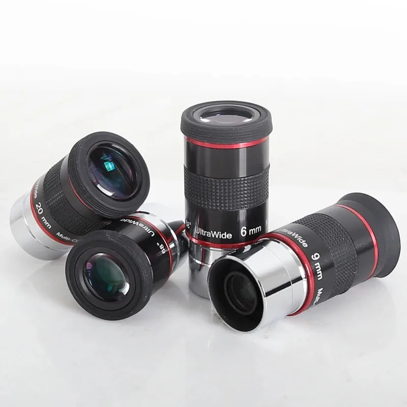 High-Power Eyepiece, Wide Angle UW68 Degree, Professional Astronomical Telescope Accessories, 6mm, 9mm, 15mm, 20mm