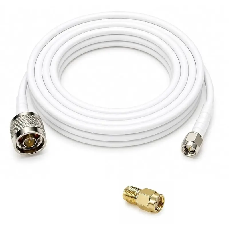 ABMR-N Male To SMA Male Coaxial Cable 16.5FT 50 Ohm Low Loss 3D-FB RF Extension With RP-SMA Adapter, SMA To N Antenna Cable