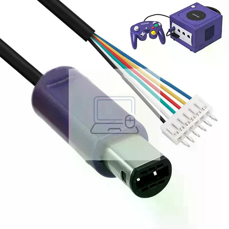 GameCube Gamepad Extention Cable 1 2Pcs NGC Console Accessory Long Flexible Replacement Wire for Multiplayer Play