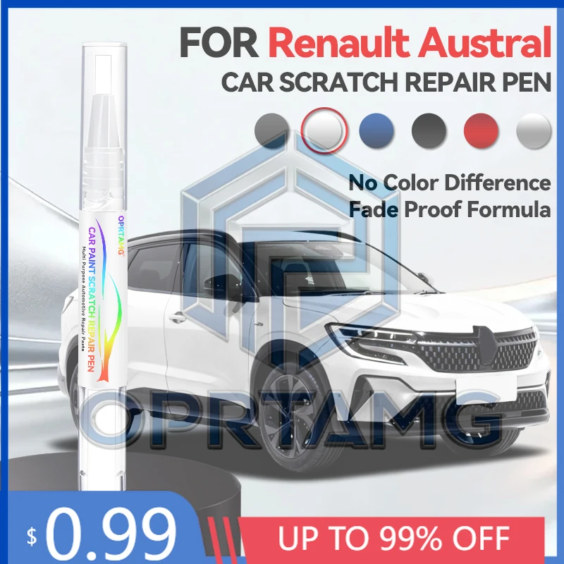

Набор для ремонта царапин на автомобиле 2026: маркер для подкраски, аксессуары для ремонта лакокрасочного покрытия для Renault Austral, цвета Pearl White, Shale Grey, Diamond Black, Glacier