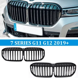 Car Racing Gloss Black Grille for BMW 7 Series G11 G12 2019 2020 2021 2022 2023 Replacement