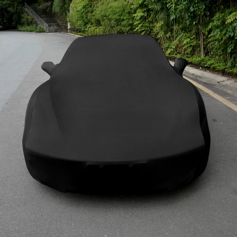 

Velvet Full Car Body Cover Dust-proof Protection Cover Indoor Elastic Car Cover Customized For Alfa Romeo Vantage Compatible