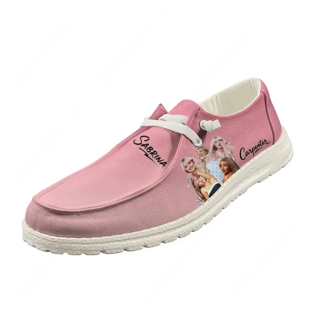 Sabrina Carpenter Loafers Men Woman Youth Casual Shoes Pop Singer Lightweight Flat Footwear Outdoor Daily Work Custom Shoe White
