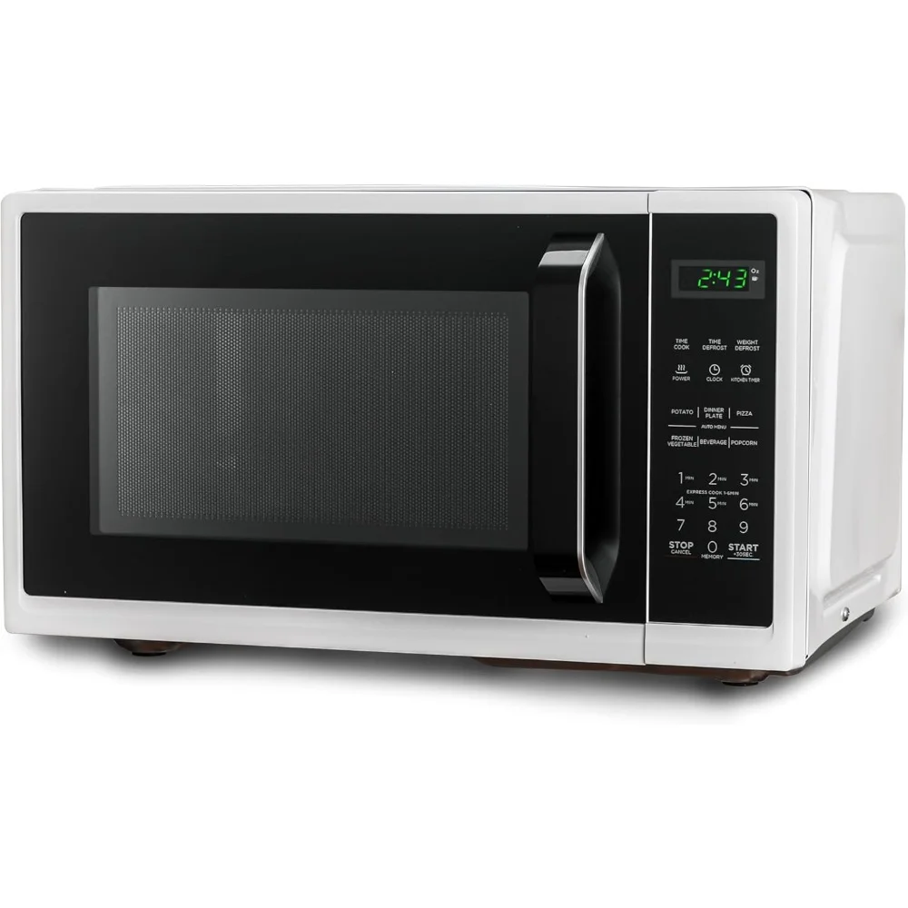 Horno de microondas con pantalla Digital, 10 ajustes de potencia y programas de cocción automática de un toque, horno de microondas de escritorio