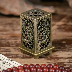 Square Vertical Incense Burner  Xiangyun Alloy Incense Holder Indoor Aromatherapy Home Ornament Chinese Plum Inense Burners