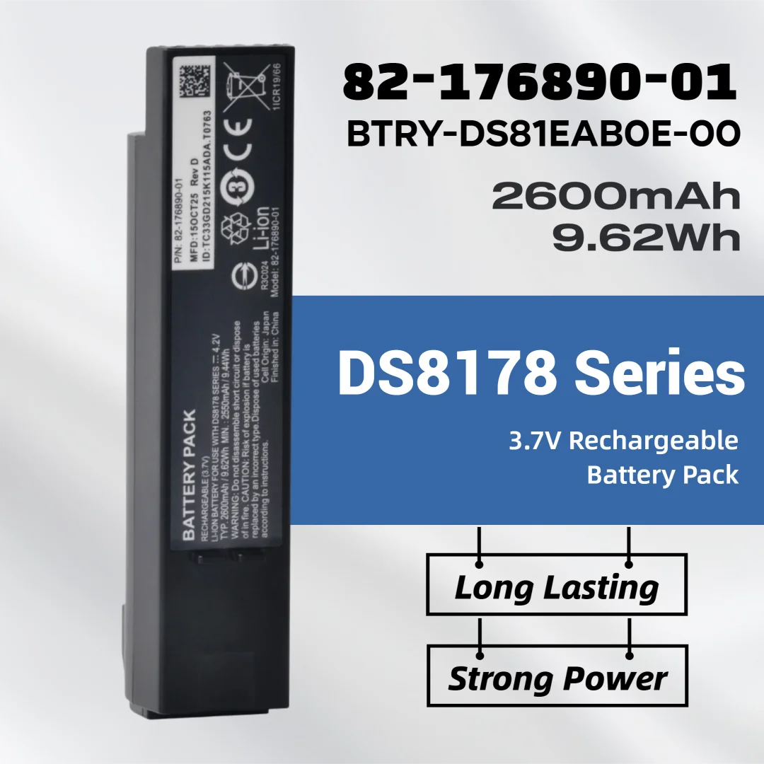 

BTRY-DS81EAB0E-00 Battery 2600mAh 82-176890-01 Battery Original AS-000231 For Zebra DS8100 DS8170 DS8178 Barcode Scanner
