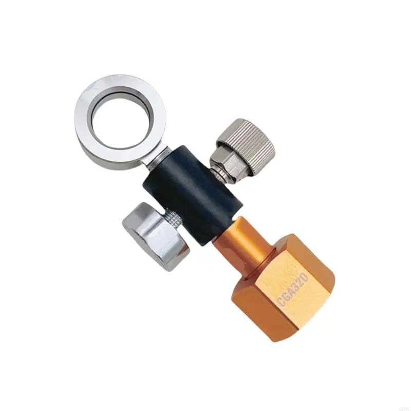 ADAPTER ADAPTOR A0NC CO2 Textura metal com monitoramento pressão real para máquinas refrigerantes, garantindo