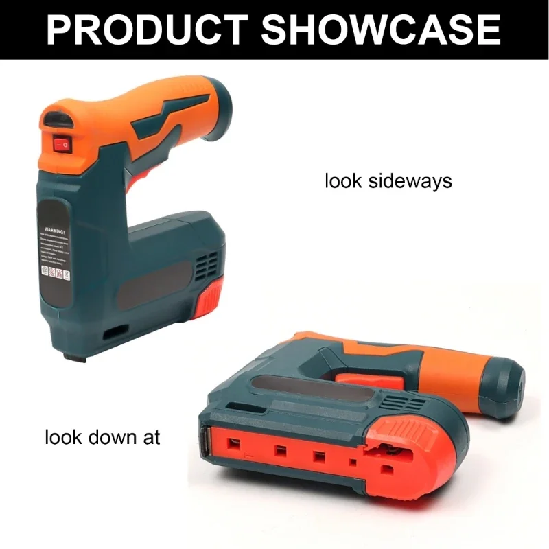 Electric Staple Guns Cordless Upholstery Stapler Guns for Wood Rechargeable Nailer Staple Nails Staple Remover