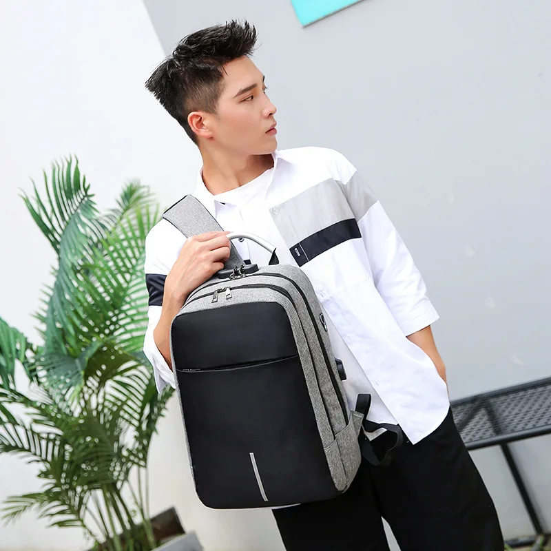 Anti-theft Laptop Backpack For Men Women USB Charging Waterproof Travel Large capacity Students Shoulder School Bags