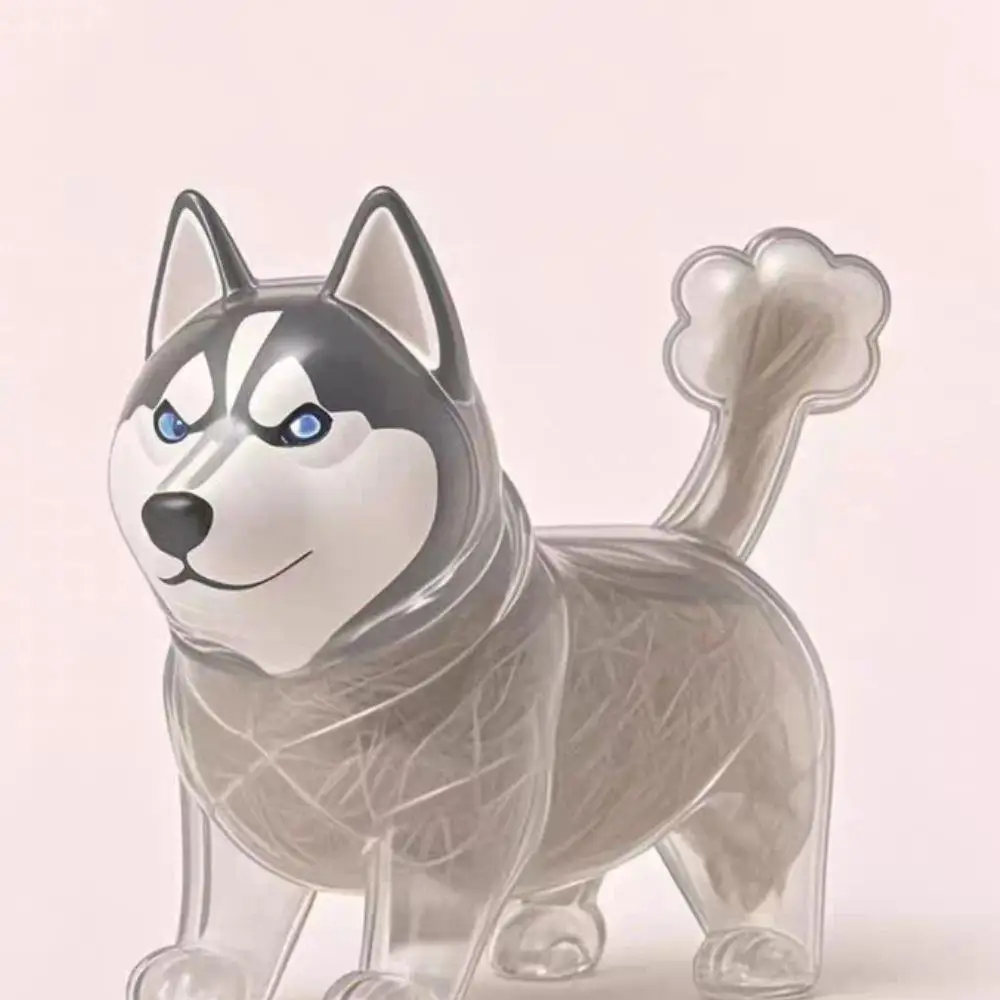 

Super Cute Dog Pendant Keychain Transparent Dog Hair Storage Couple Bag Car Key Chain Souvenir Collection Decoration Accessories