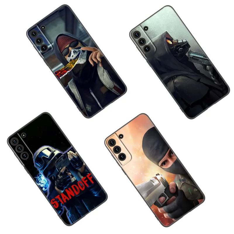 Hot Game STANDOFF-2 Black Silicone Phone Case For Samsung Galaxy S23 S21 S20 FE S24 S22 Ultra S10E S10 S9 S8 Plus