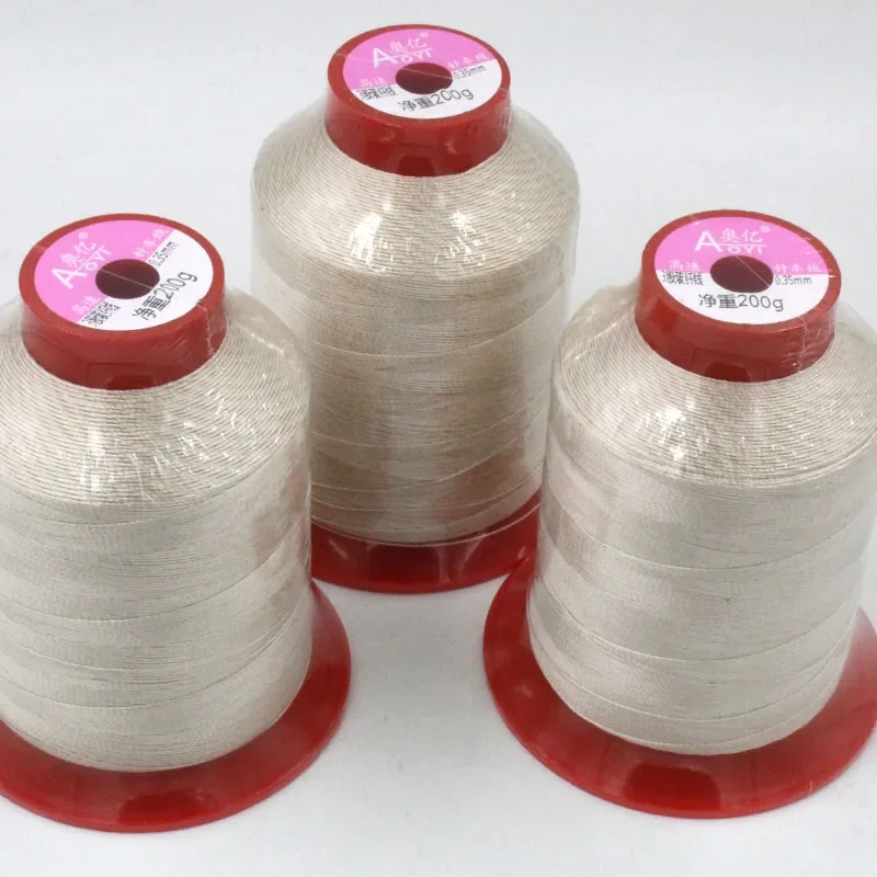 High Temperature Corrosion Resistant Fireproof glass Thread 0.35mm for Marine Upholstery, Leather, Sewing Crafts Firefighting