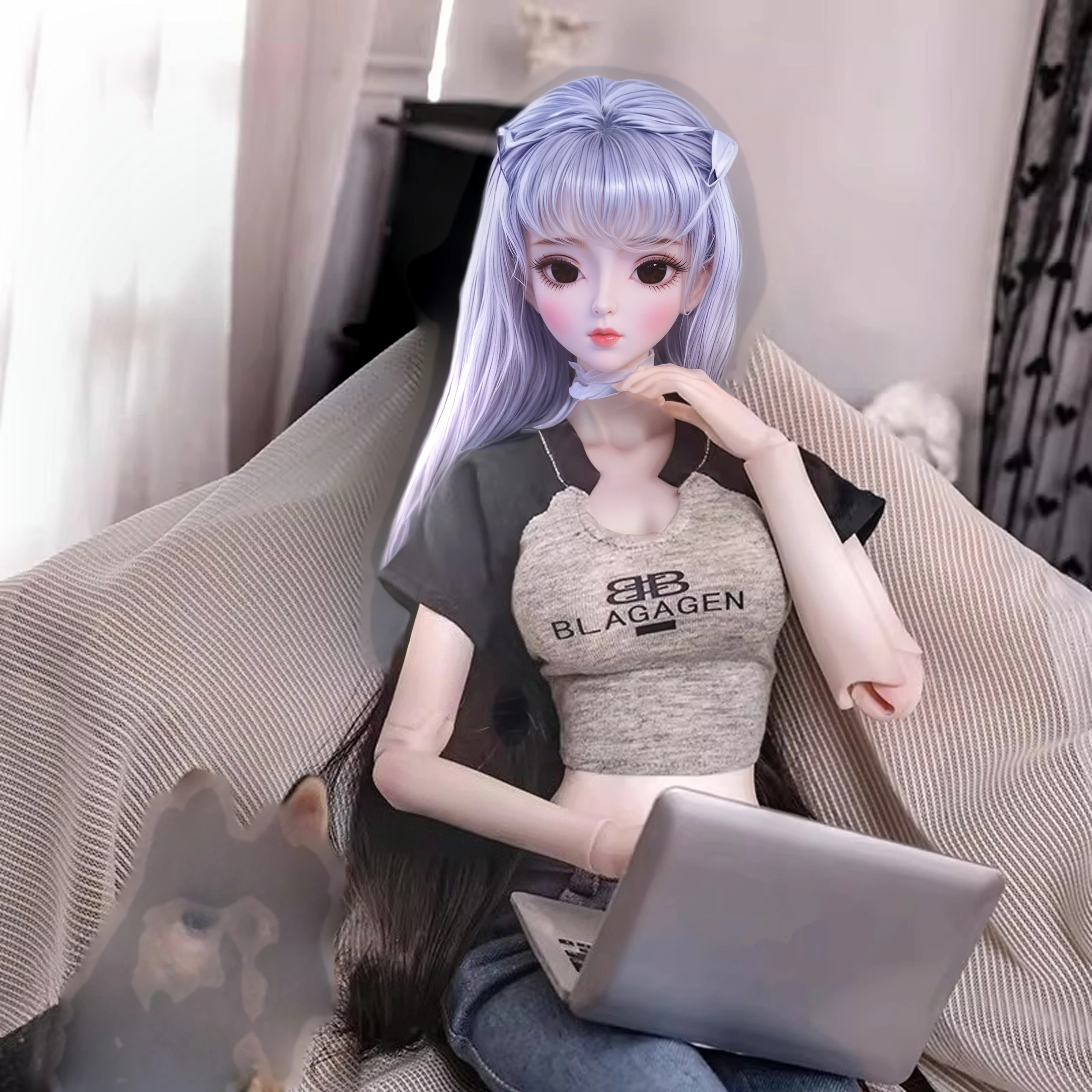 

Новая кукла DBS 2026 года, BJD 1/3, в ретро-стиле, с механическими суставами, в комплекте: случайные прически, глаза, одежда, обувь.