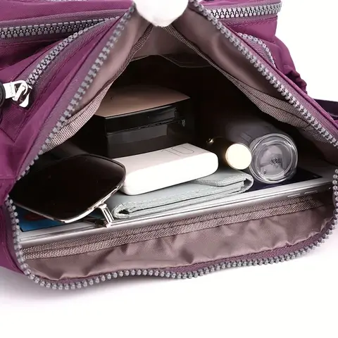 वाटरप्रूफ नायलॉन क्रॉसबॉडी बैग, कई पॉकेट और ज़िपर क्लोज़र, यात्रा के लिए स्टाइलिश कैज़ुअल शोल्डर बैग, रोज़ाना इस्तेमाल के लिए 10 best sales किपलिंग महिलाओं के बैग - №9