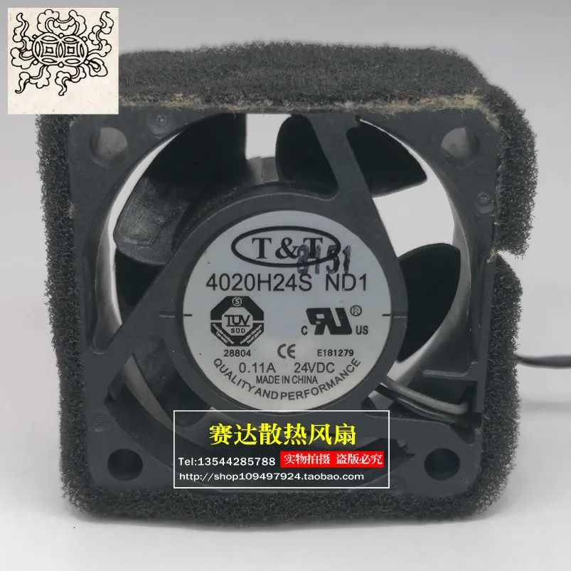 

Jinlingge For TT 4020 24V 0.11A 4020H24S ND 1 Cooling Fan 40*40*20mm