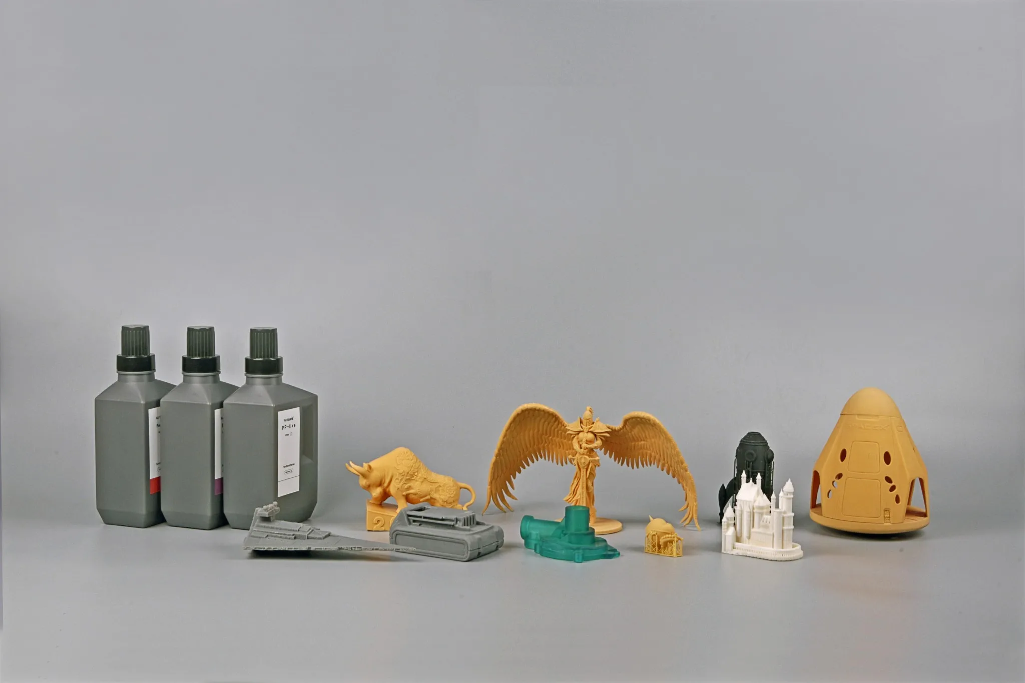 1kg DLP 3D Printing Photocurable Resin, High Resolution Red Wax&Transparent Resin for Dental Model and Industrial Manufacturing