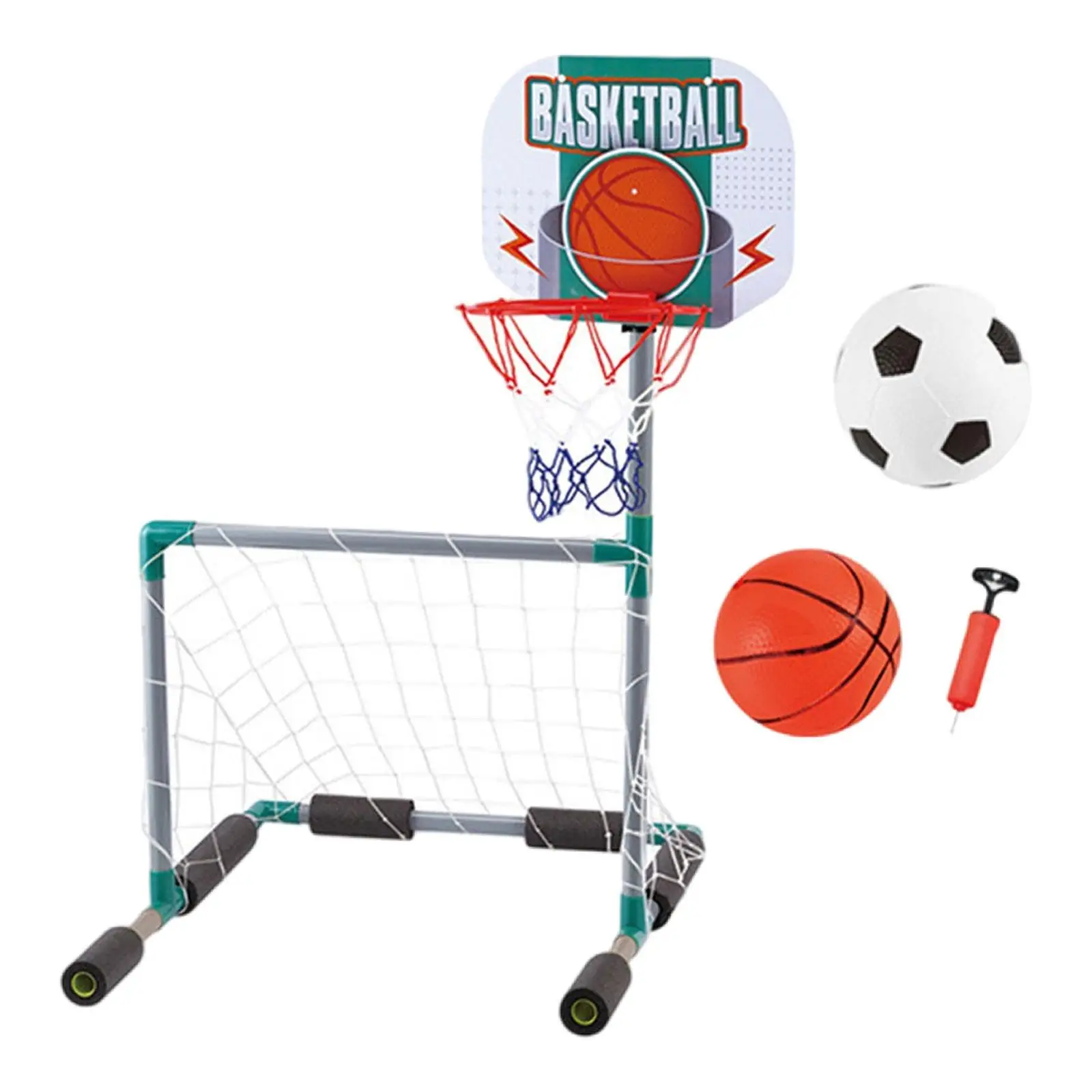 

Floating Pool Basketball Hoop Pool Soccer Float for Indoor Basketball Play