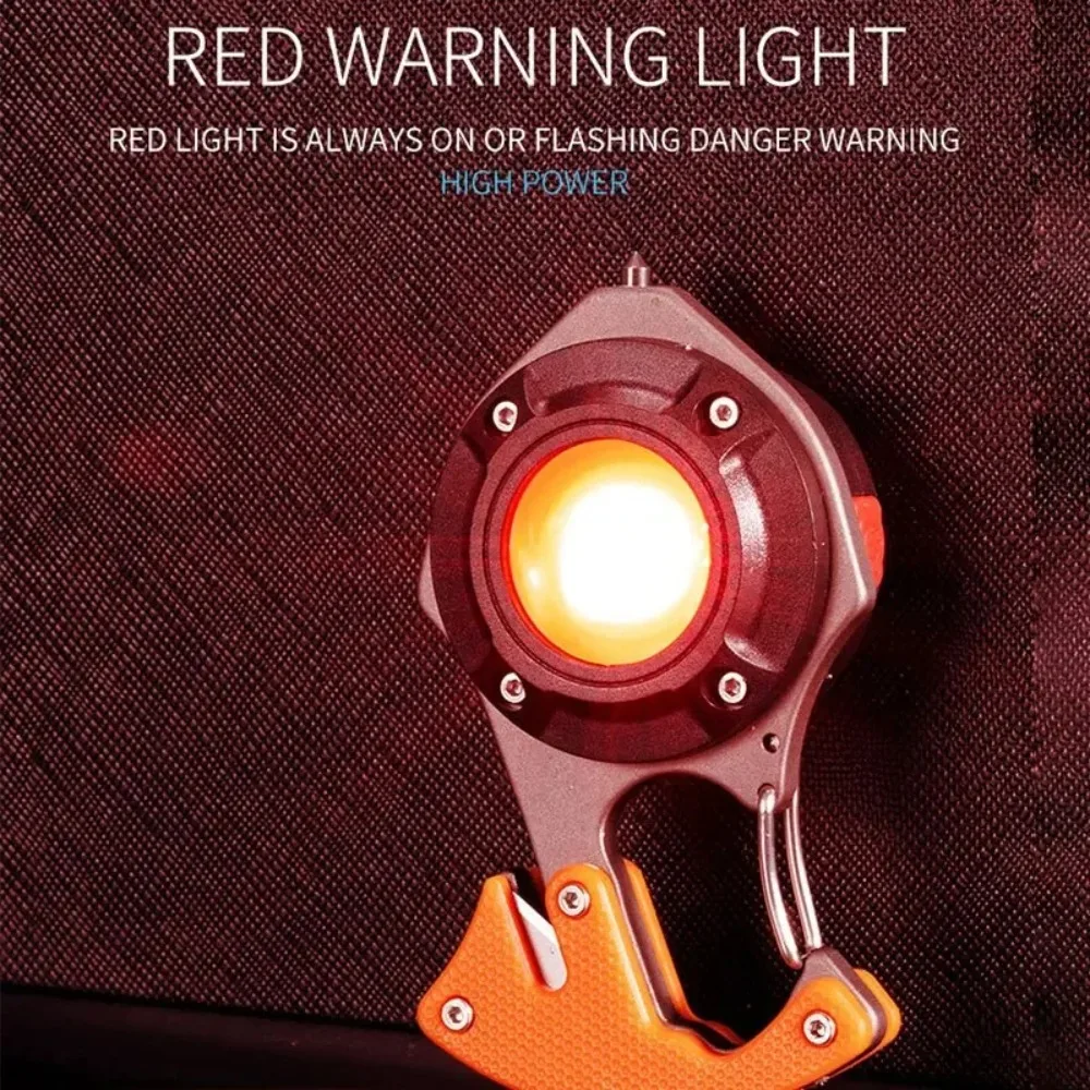 متعددة الوظائف المحمولة تسليط الضوء على الضوء نوع-c شحن سريع سعة كبيرة عمر البطارية المفاتيح مصباح COB مصباح يدوي