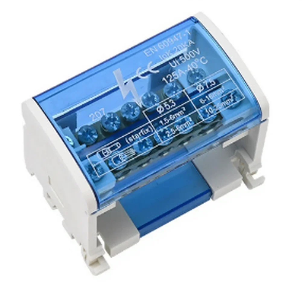 Distribution Terminal 207 211 215 407 411 415 Junction Box Short Circuit Protection DIN Rail Mounting 12 Input Ports