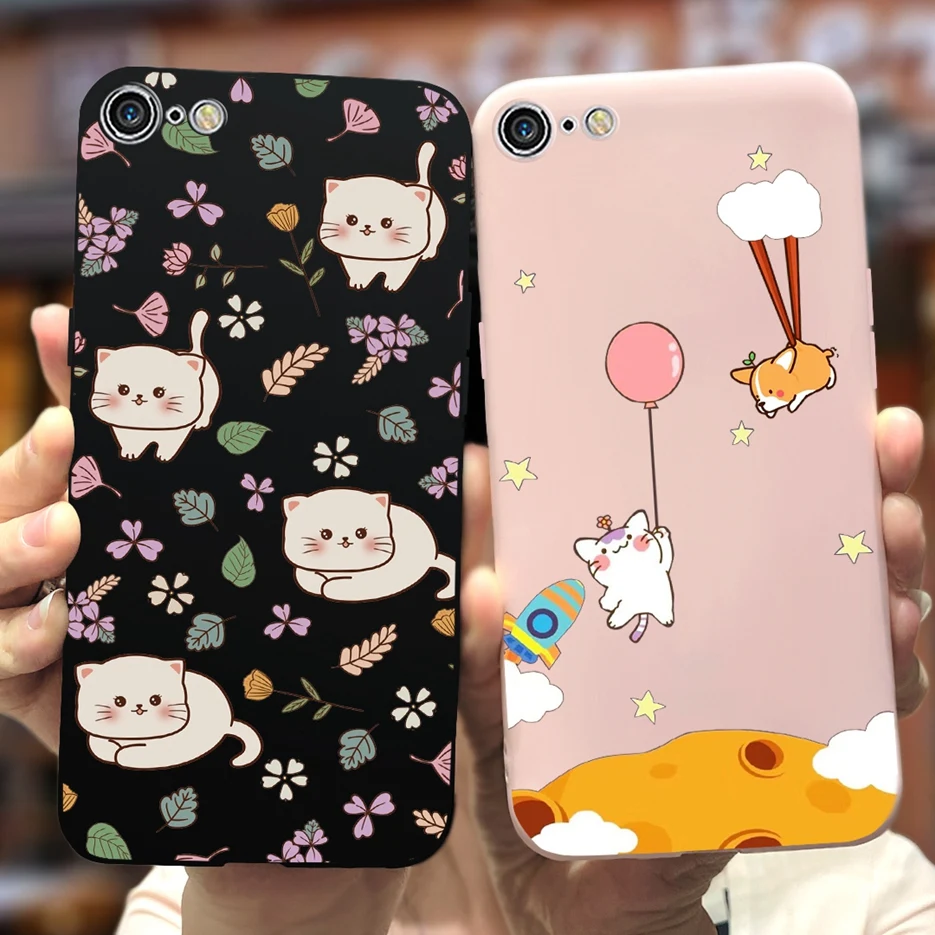 For Apple iPhone SE 2020 Case Cute Dinosaur Cartoon Cover Soft Silicone Phone Case For iPhone SE 2022 iPhoneSE 2020 Fundas Coque