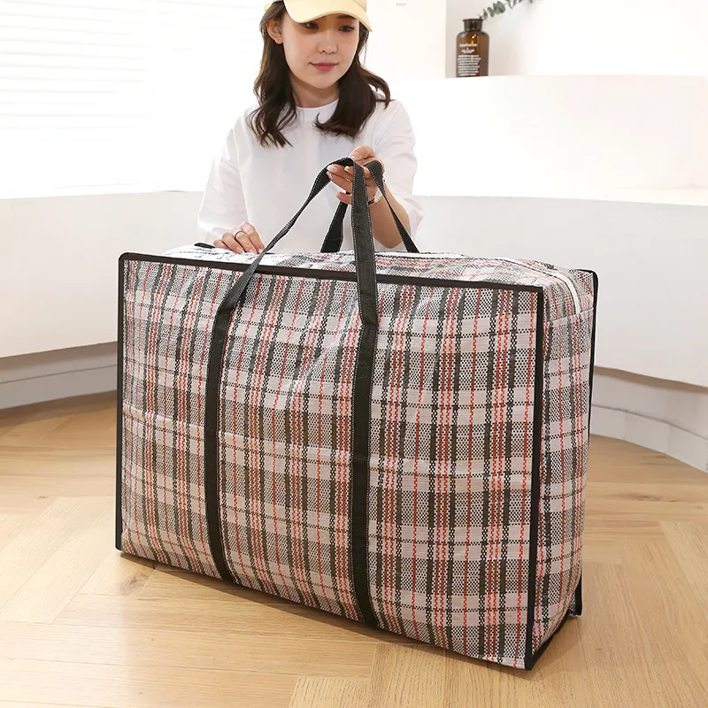 Kleideraufbewahrungstasche mit großer Kapazität für Bettwäsche, Kissen, Decke, Kleiderschrank, Reisen, bewegliche Verpackung