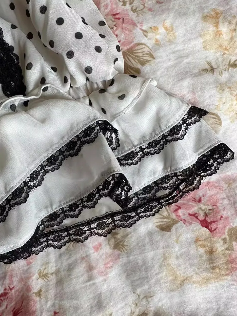 Original Beautiful White Polka Dot Lace Women's Vest Summer Pure Desire Sle Small Strap Tank Top Commute Sle Slim Fit Cot...