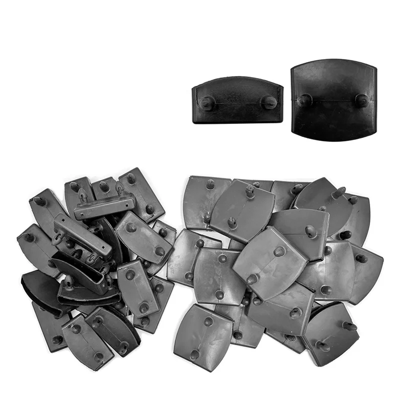 Hot Selling-54X9mm Bed Slat Holders, Black Plastic Replacement Centre And End Caps For Bed Stability,54X9mm Bed Slat Holders, Bl