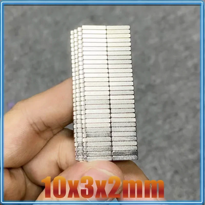 10x3x2mm 20/50/100/500/2000pcs N35 Strong Neodymium Square Magnet 10*3*2 Block Magnets Powerful Permanent Magnetic Materials