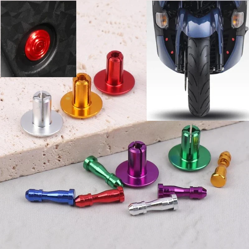 6 piezas de tapas de aluminio para tornillos de carenado y orificios de cuadro, accesorios para motocicleta, compatibles con XMAX300 XMAX250 XMAX 125 300 250 400