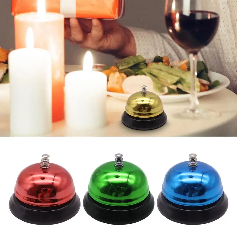 Call Bell Table Service Bell For Bars Metal Anti-Rust Desktop Call Bell Front Desk Bell For Hotels Restaurants Kitchens Bars