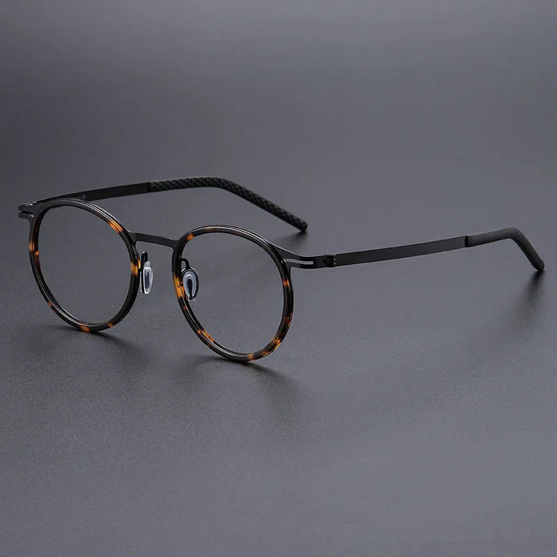 

Новые датские брендовые ацетатные титановые оптические оправы для очков для мужчин и женщин, сверхлегкие круглые компьютерные оправы для очков, очки