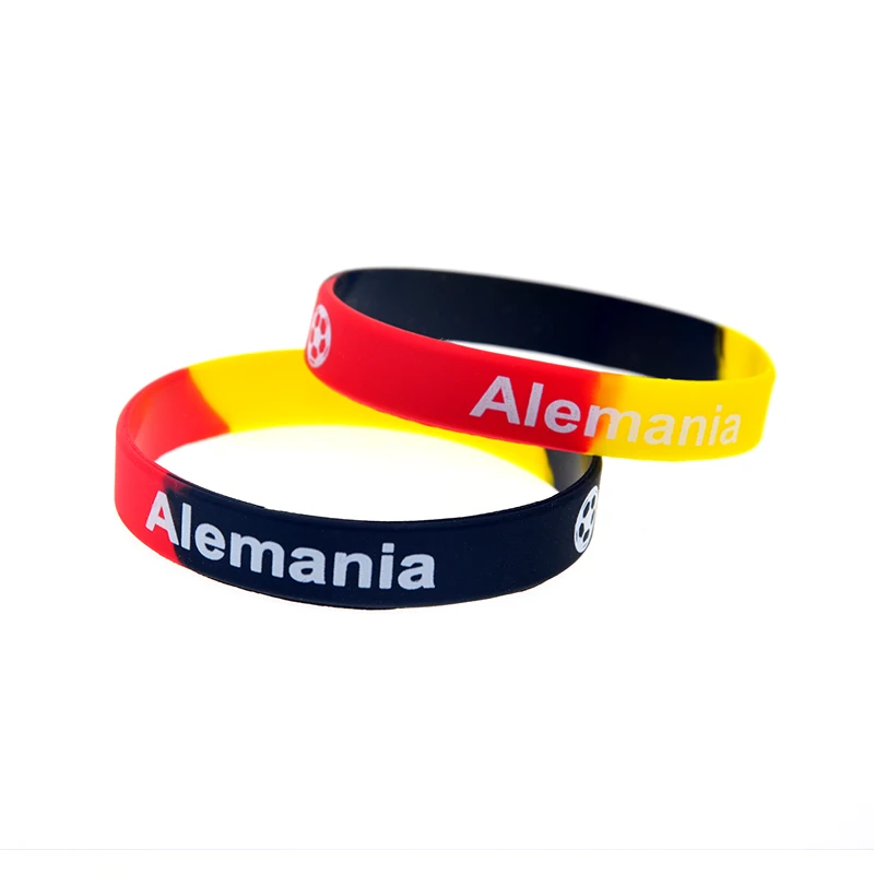 1 Stück Fußballmannschaft-Silikonarmband, Sport-Gummiarmband mit bedrucktem Logo, 3 Größen – Detail 6
