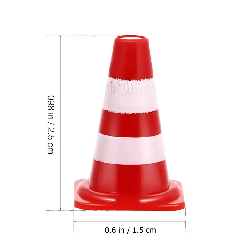 Cones Signs Toy Road Traffic Sign Mini Soccer Training Construction Toys Sand Table Educational Ornaments Street Miniature Cone