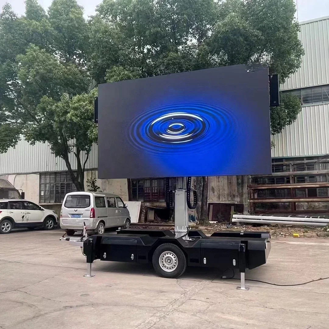 Light Emitting Diode Display Trailer Waterproof Full Color Light Emitting Diode Screen Mobile